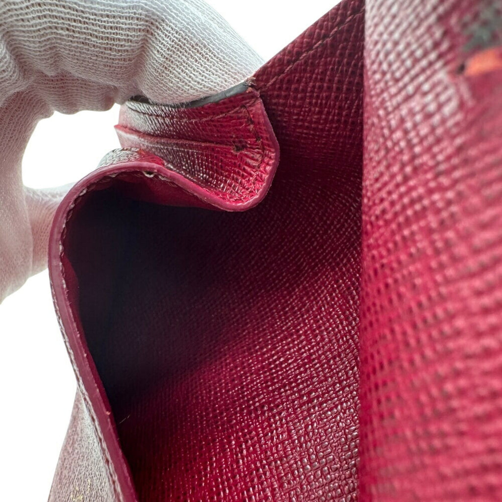 Louis Vuitton Pink Leather Wallet