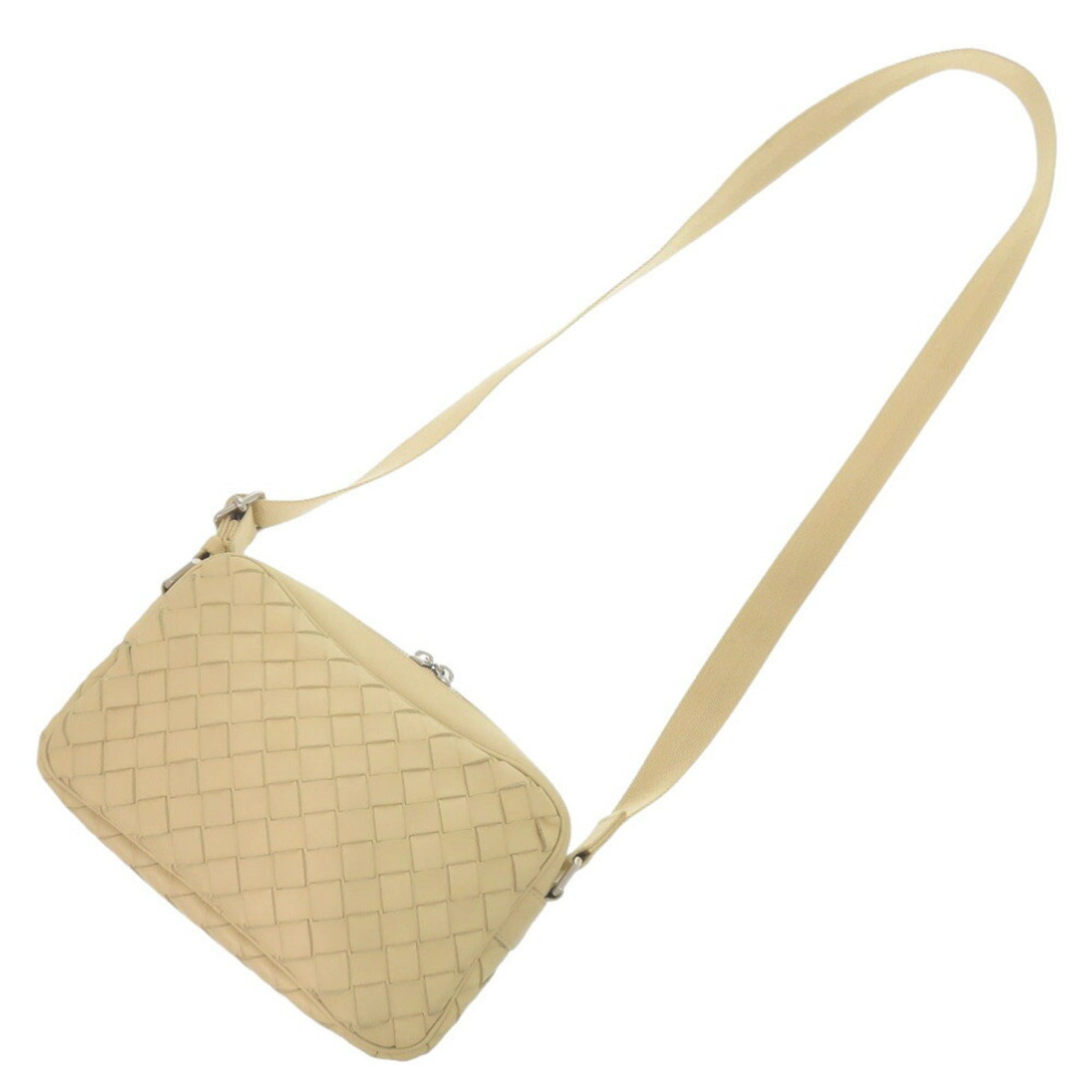 Bottega Veneta Beige Leather Shoulder Bag