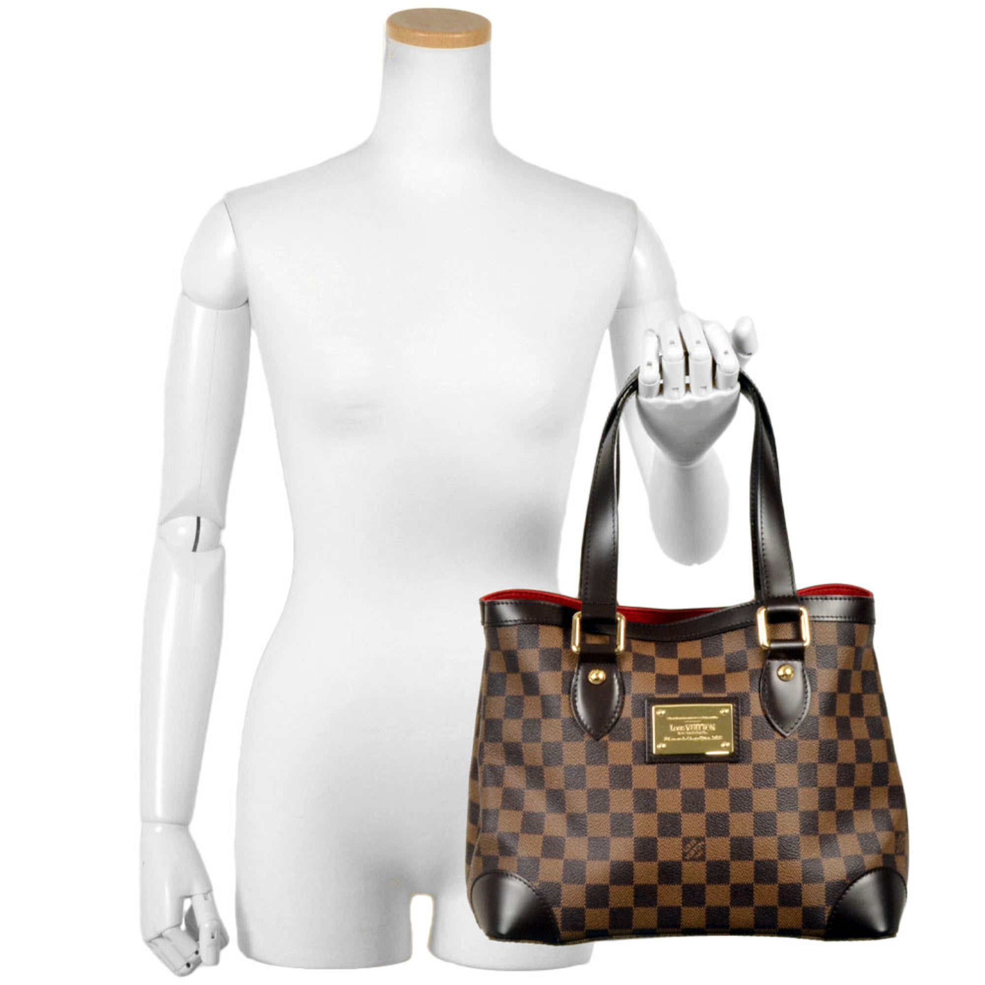 Louis Vuitton Damier Canvas Ebene Damier Canvas Handbag Tote Bag