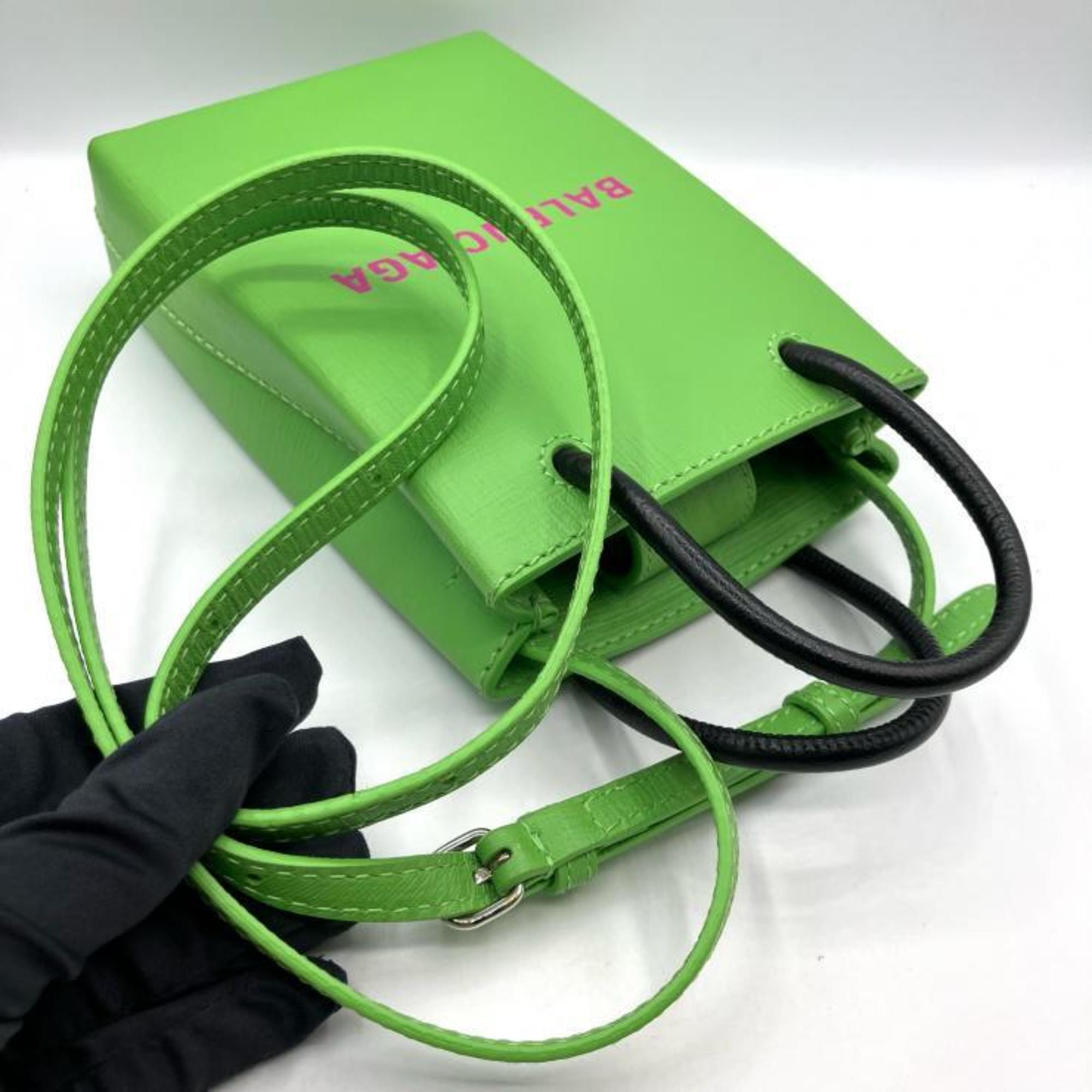 Balenciaga Green Leather Shoulder