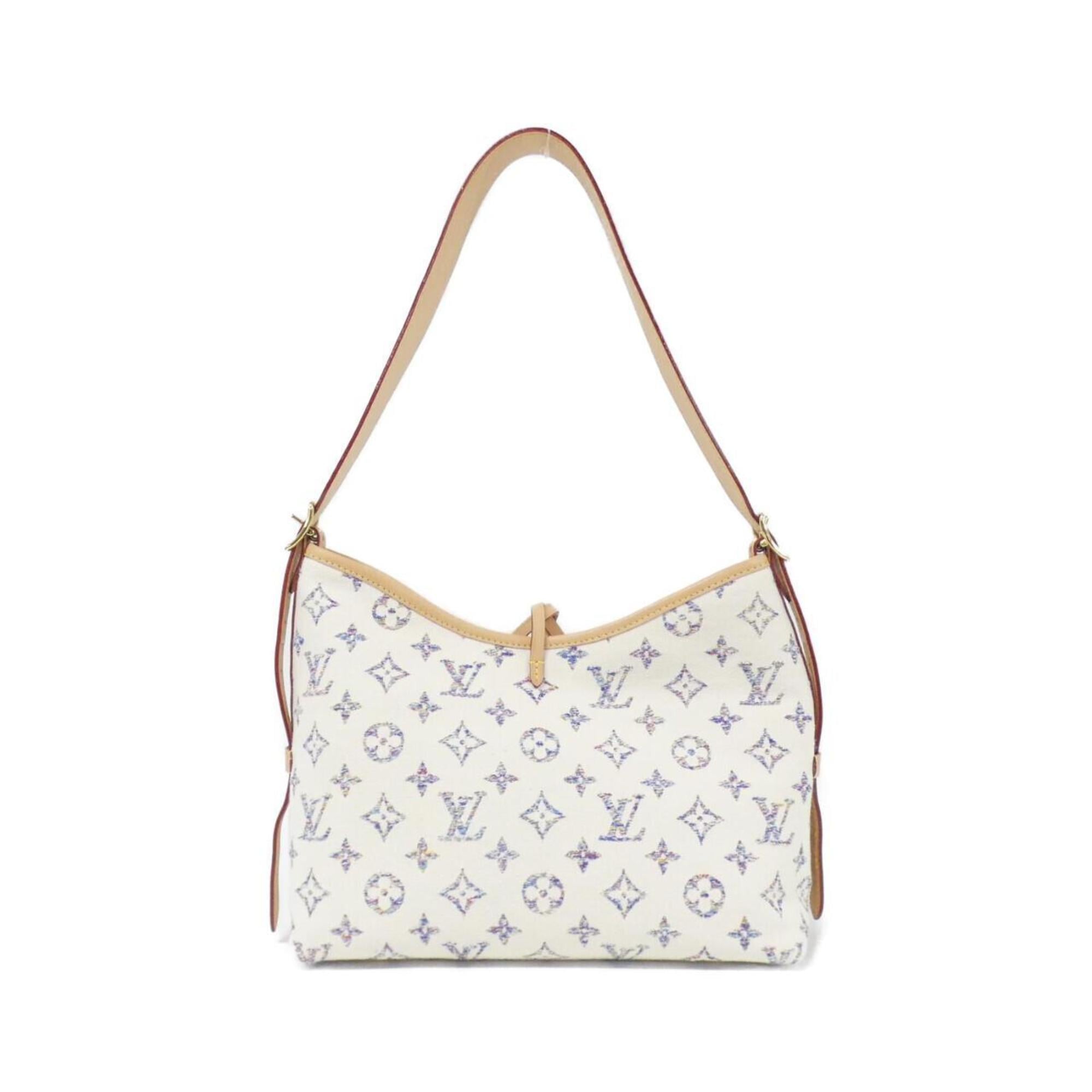 Louis Vuitton Multi-Color White Jacquard Canvas Shoulder Bag
