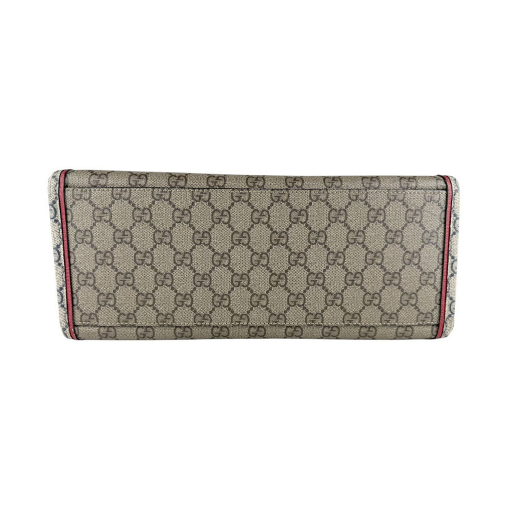 Gucci Brown Navy Gg Supreme Handbag Shoulder Bag (Pre-Owned)