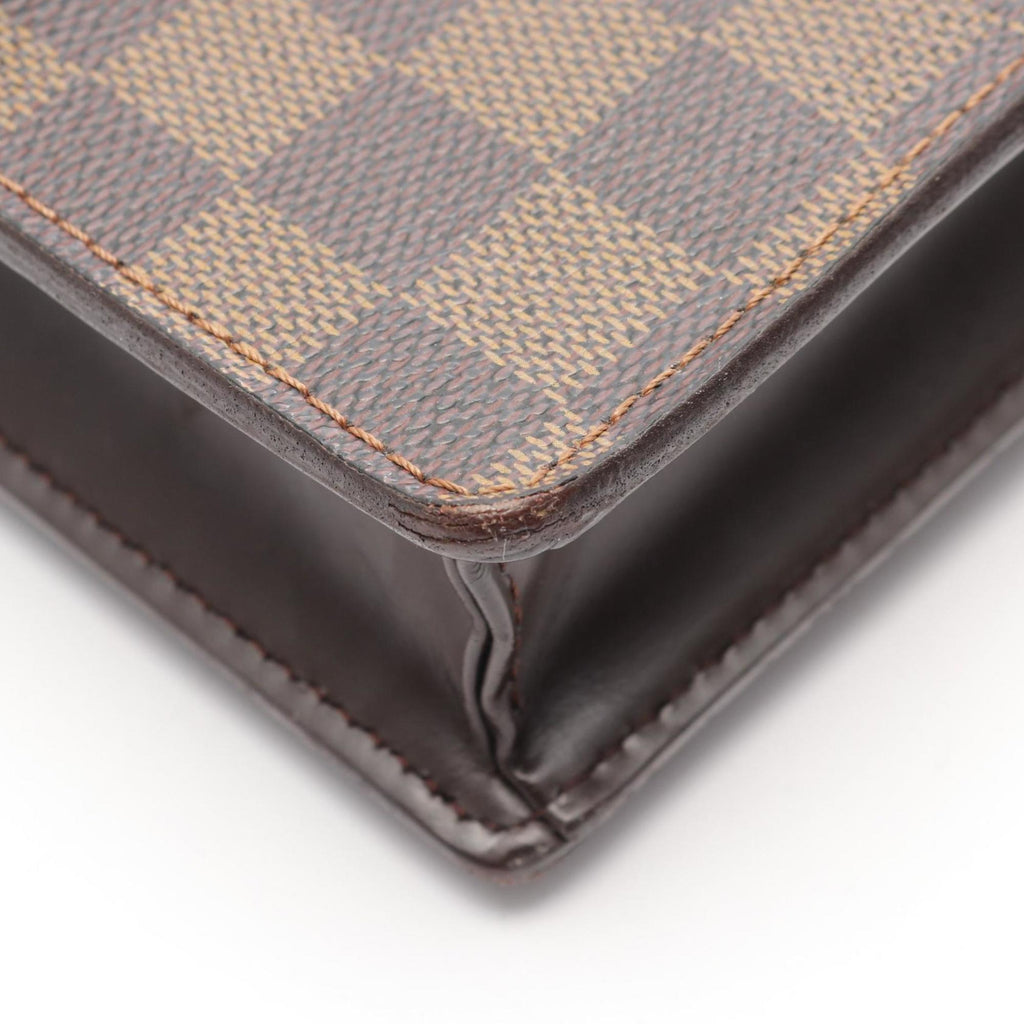 Louis Vuitton Brown Coated Canvas Shoulder Bag