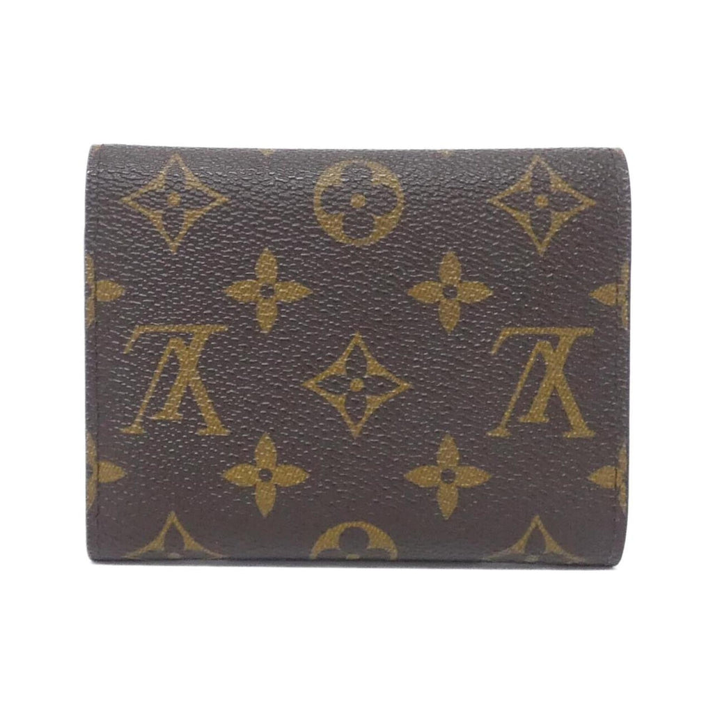 Louis Vuitton Marron Rose Ballerine Coated Canvas Wallet (Tri-Fold)