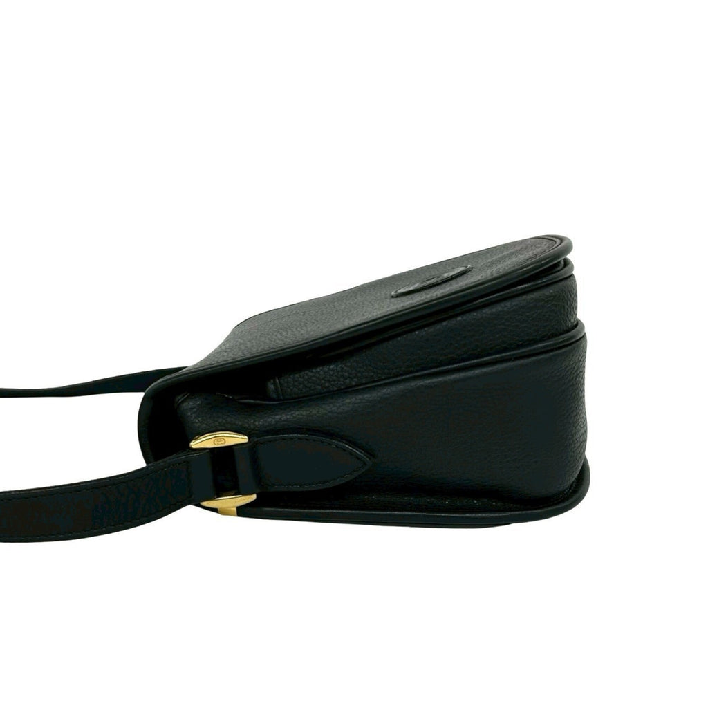 Gucci Black Leather Pochette Shoulder Bag (Pre-Owned)