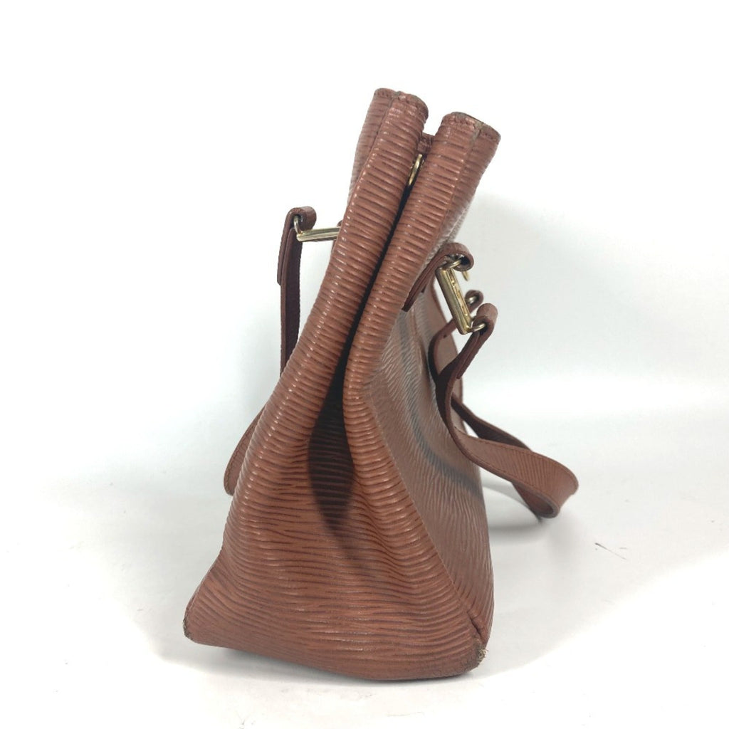 Fendi Brown Leather Handbag Shoulder Bag Tote Bag