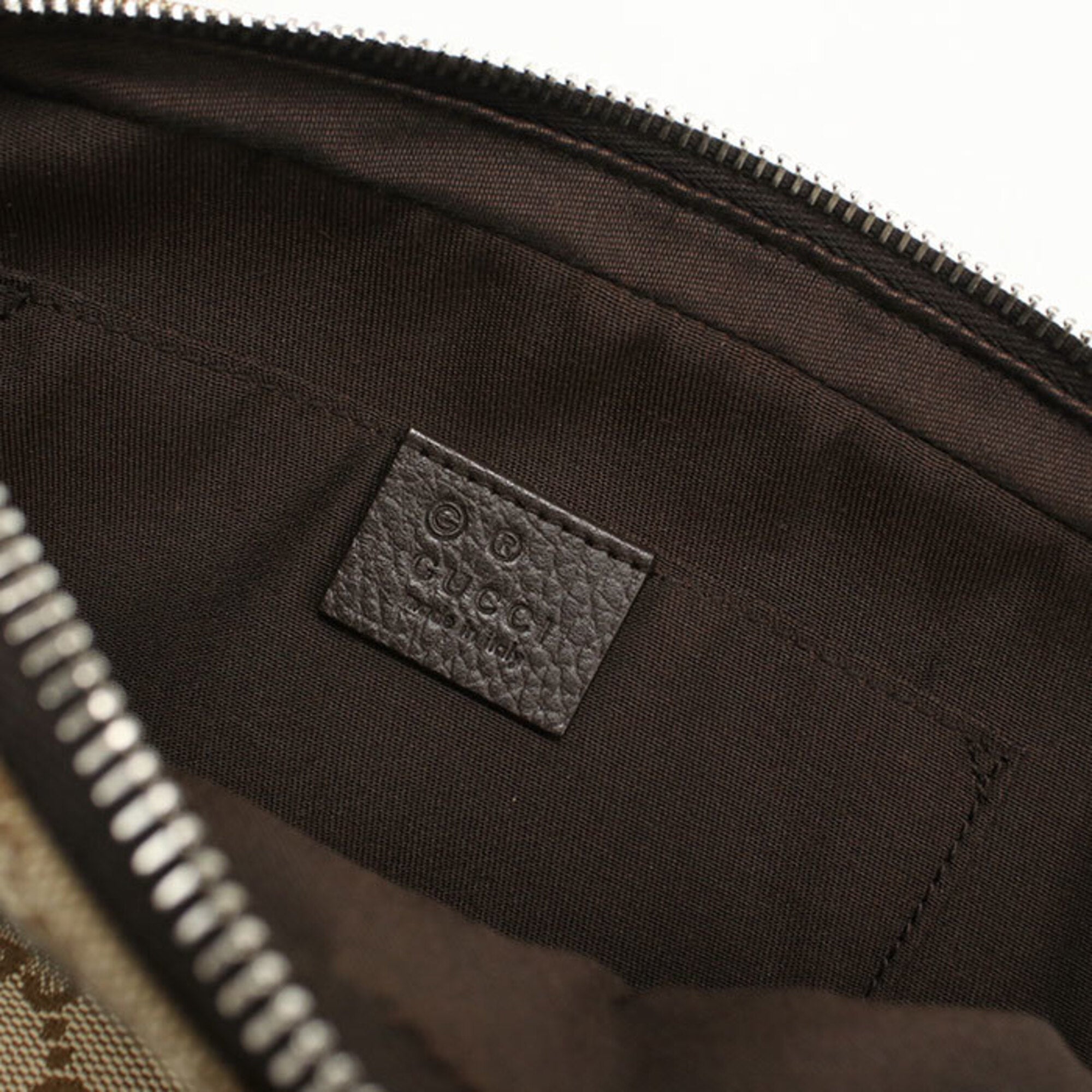 Gucci Brown Canvas Sling Bag (Pre-Owned)