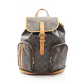 Louis Vuitton Brown Coated Canvas Leather Backpack