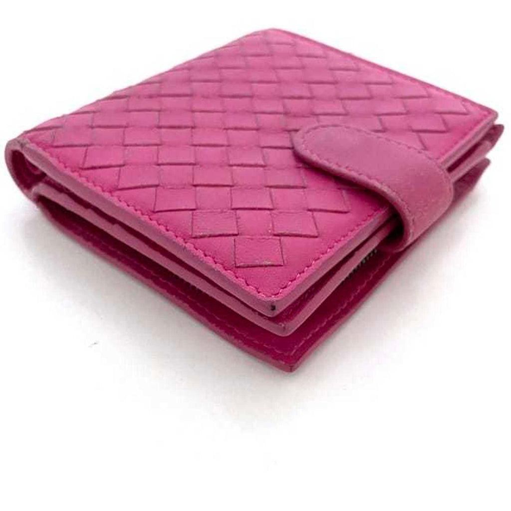 Bottega Veneta Pink Leather Wallet (Bi-Fold)
