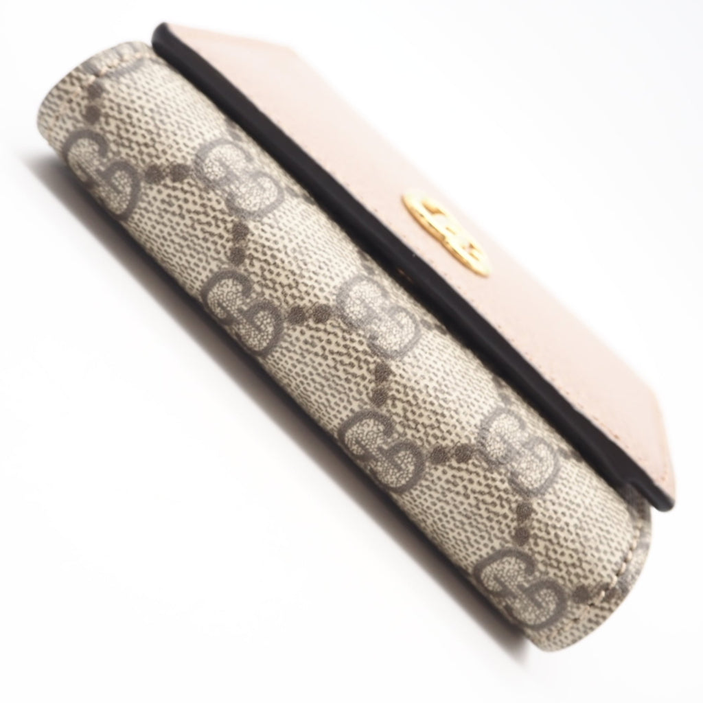 Gucci Gg Supreme Beige Brown Gg Supreme Wallet (Bi-Fold) (Pre-Owned)