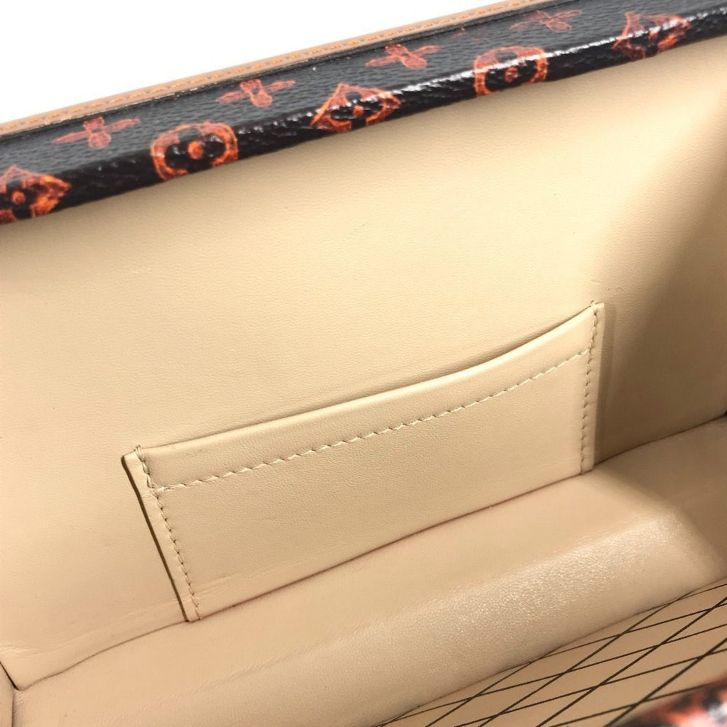 Louis Vuitton Brown Red Color Monogram Canvas Clutch Bag Shoulder Bag