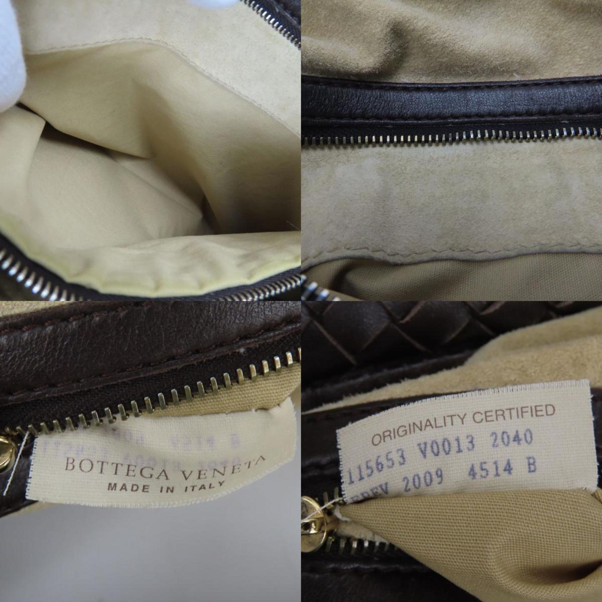Bottega Veneta Intrecciato Brown Leather Shoulder Bag