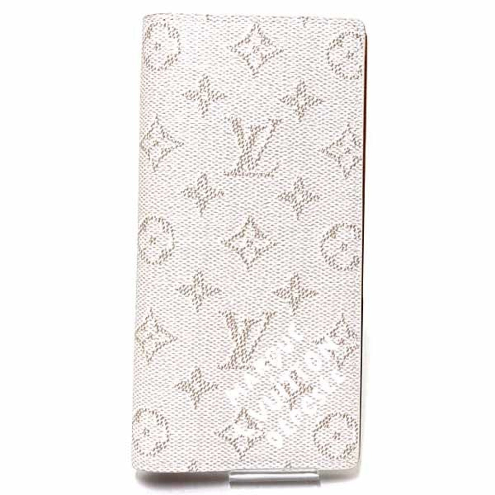 Louis Vuitton Monogram White Leather Long Wallet