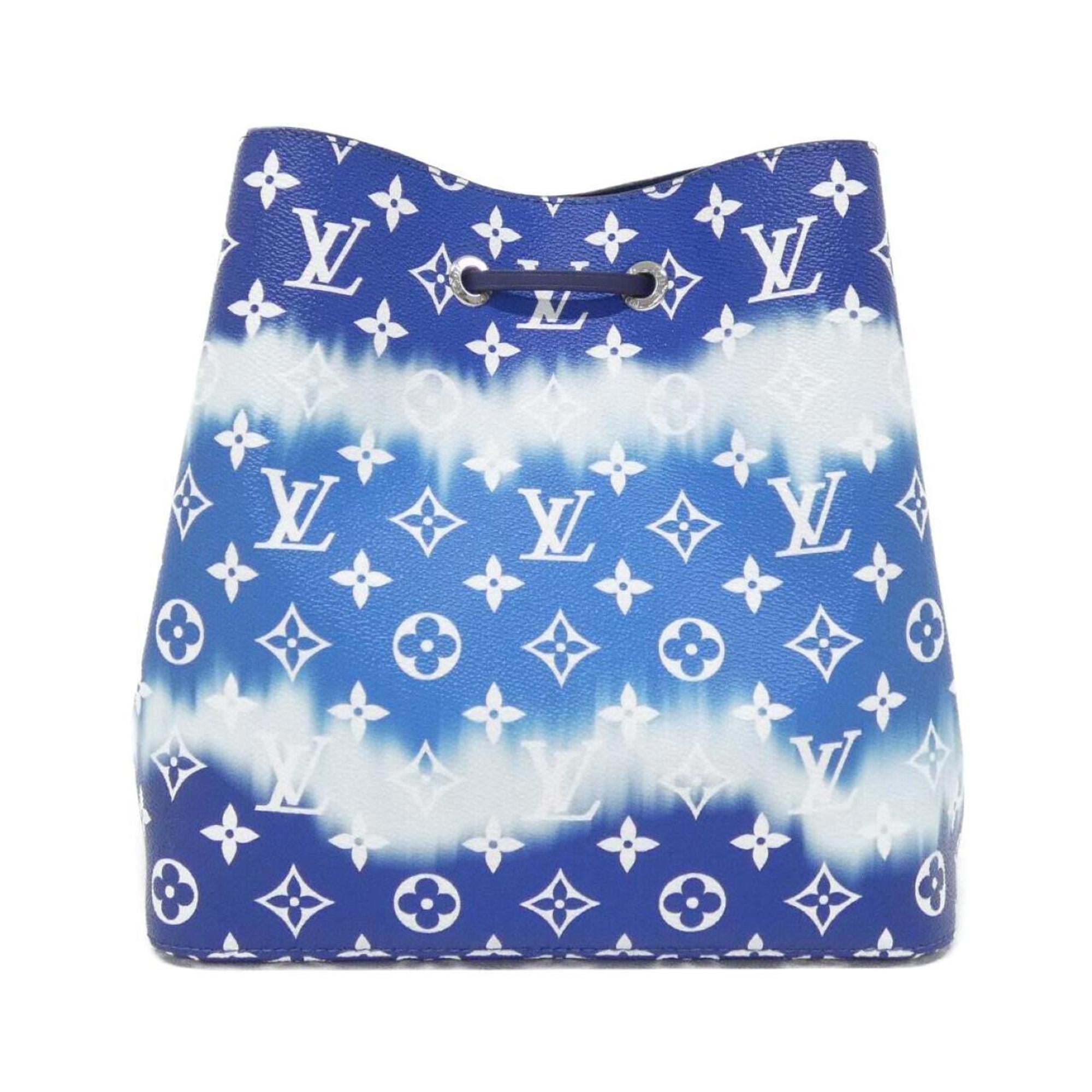 Louis Vuitton Blue Coated Canvas Shoulder Bag