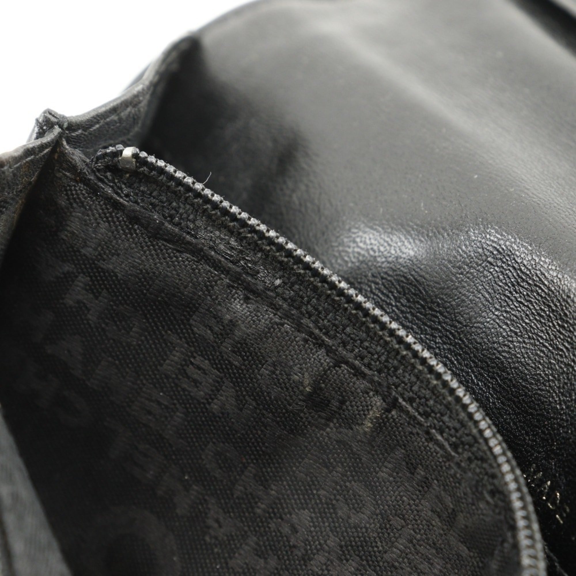 Chanel Black Leather Long Wallet (Bi-Fold)