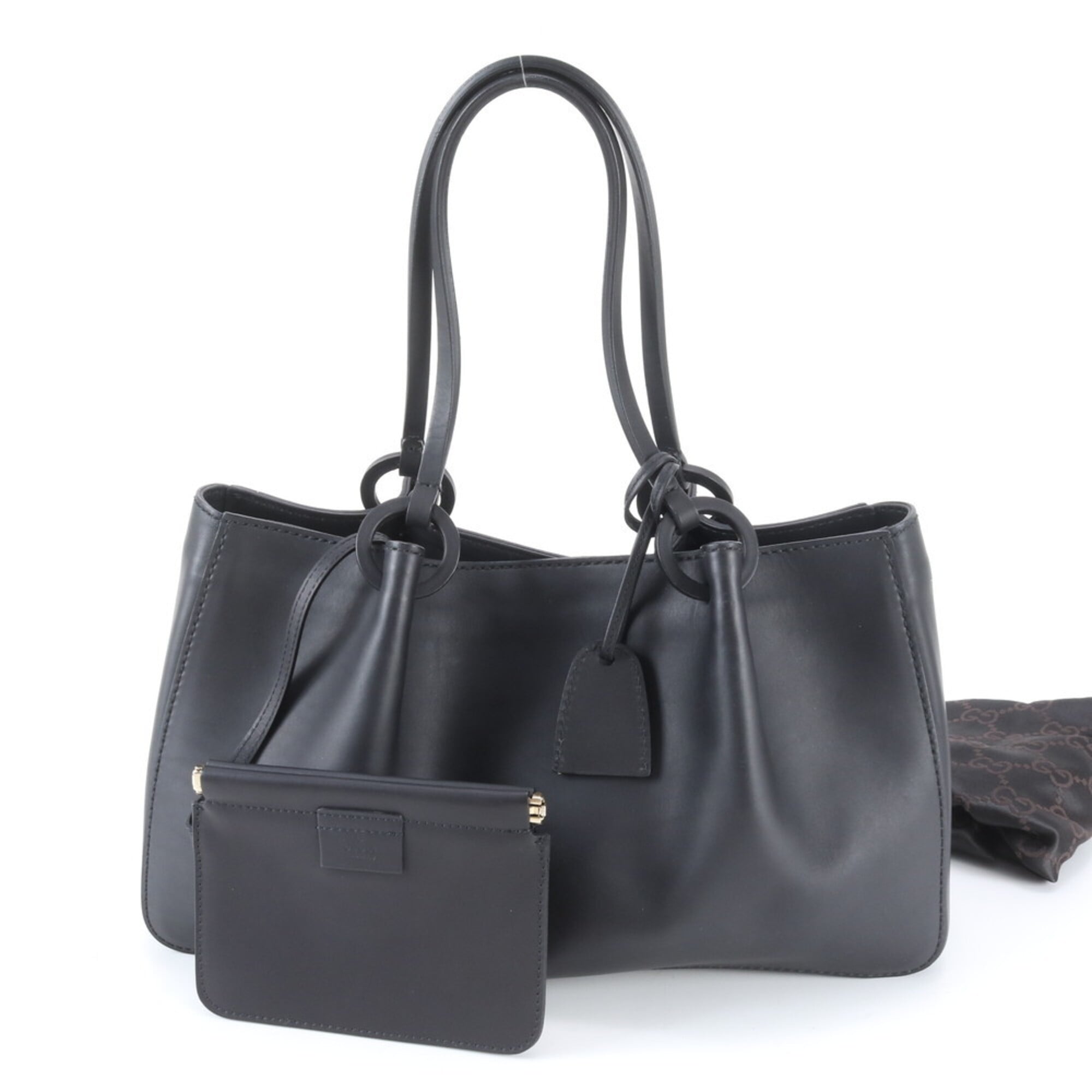 Gucci Black Leather Handbag (Pre-Owned)