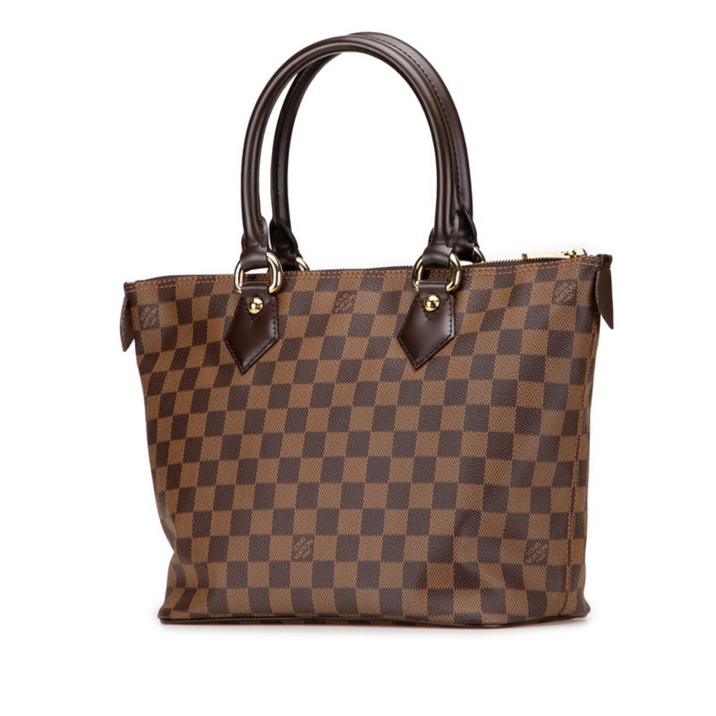 Louis Vuitton Damier Brown Pvc Leather Handbag Tote Bag