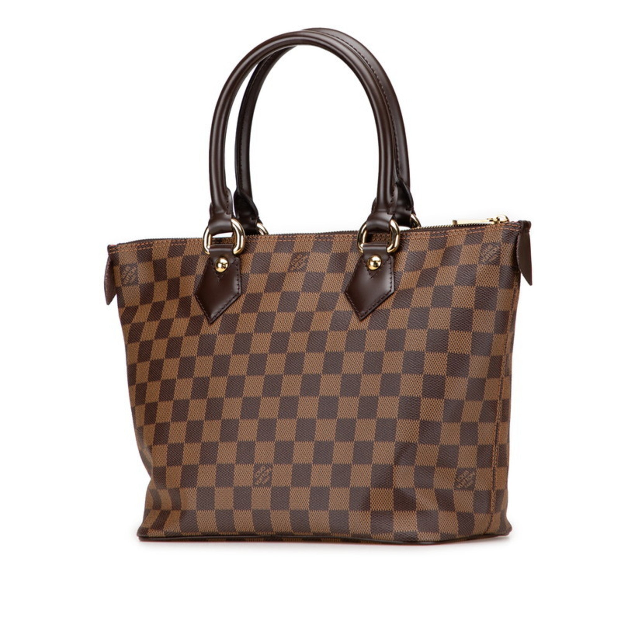 Louis Vuitton Damier Brown Pvc Leather Handbag Tote Bag