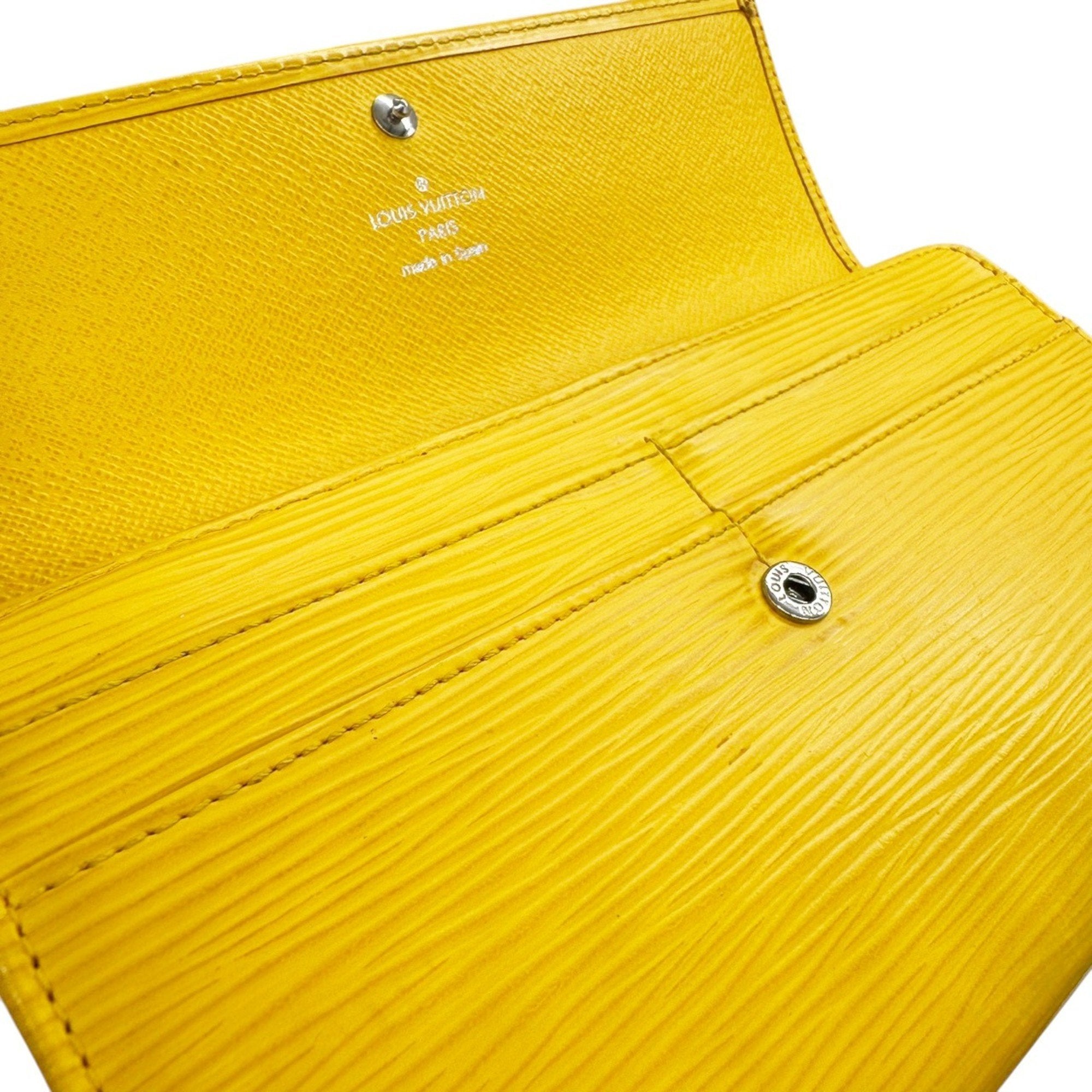 Louis Vuitton Yellow Epi Leather Long Wallet
