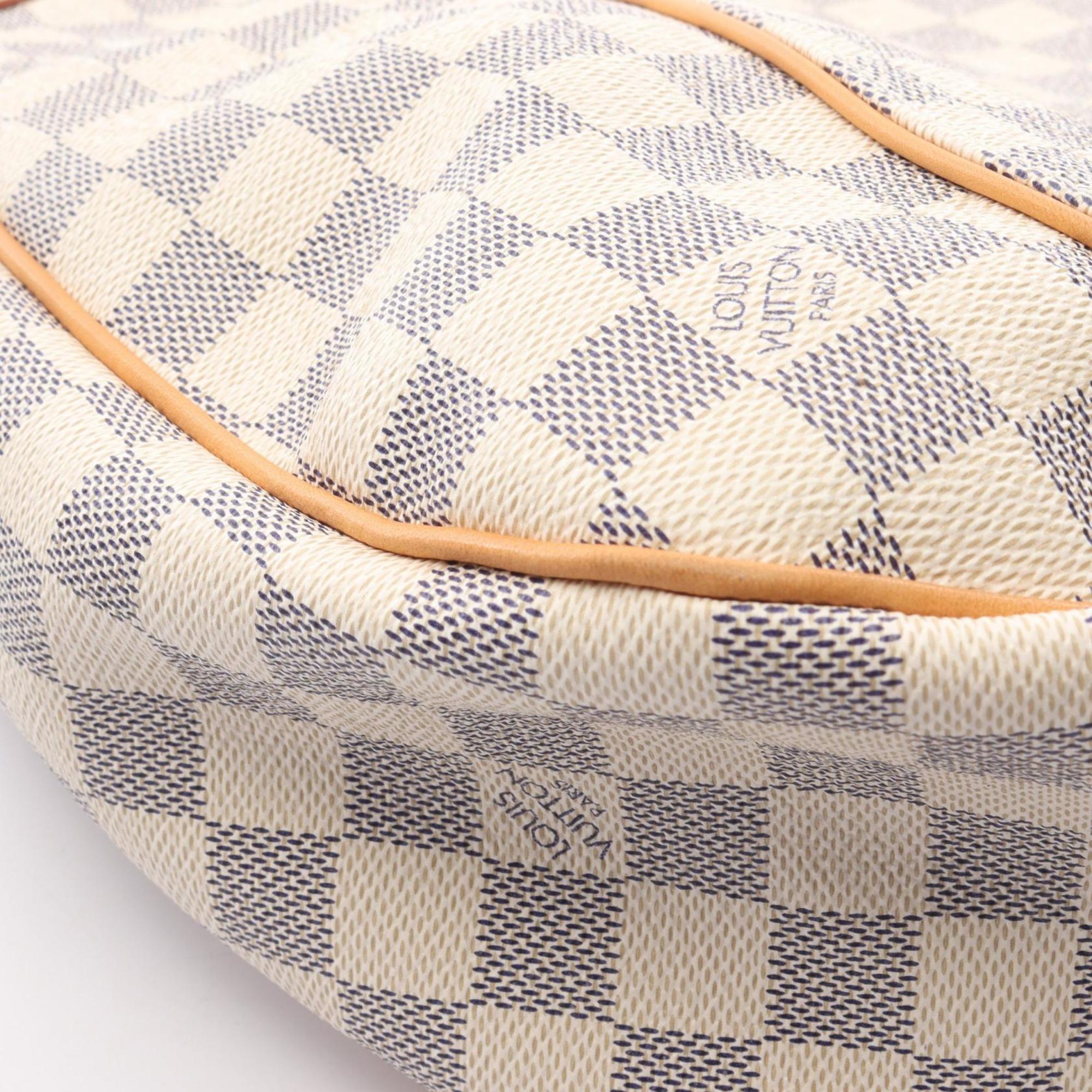 Louis Vuitton Damier Azur White Coated Canvas Shoulder Bag