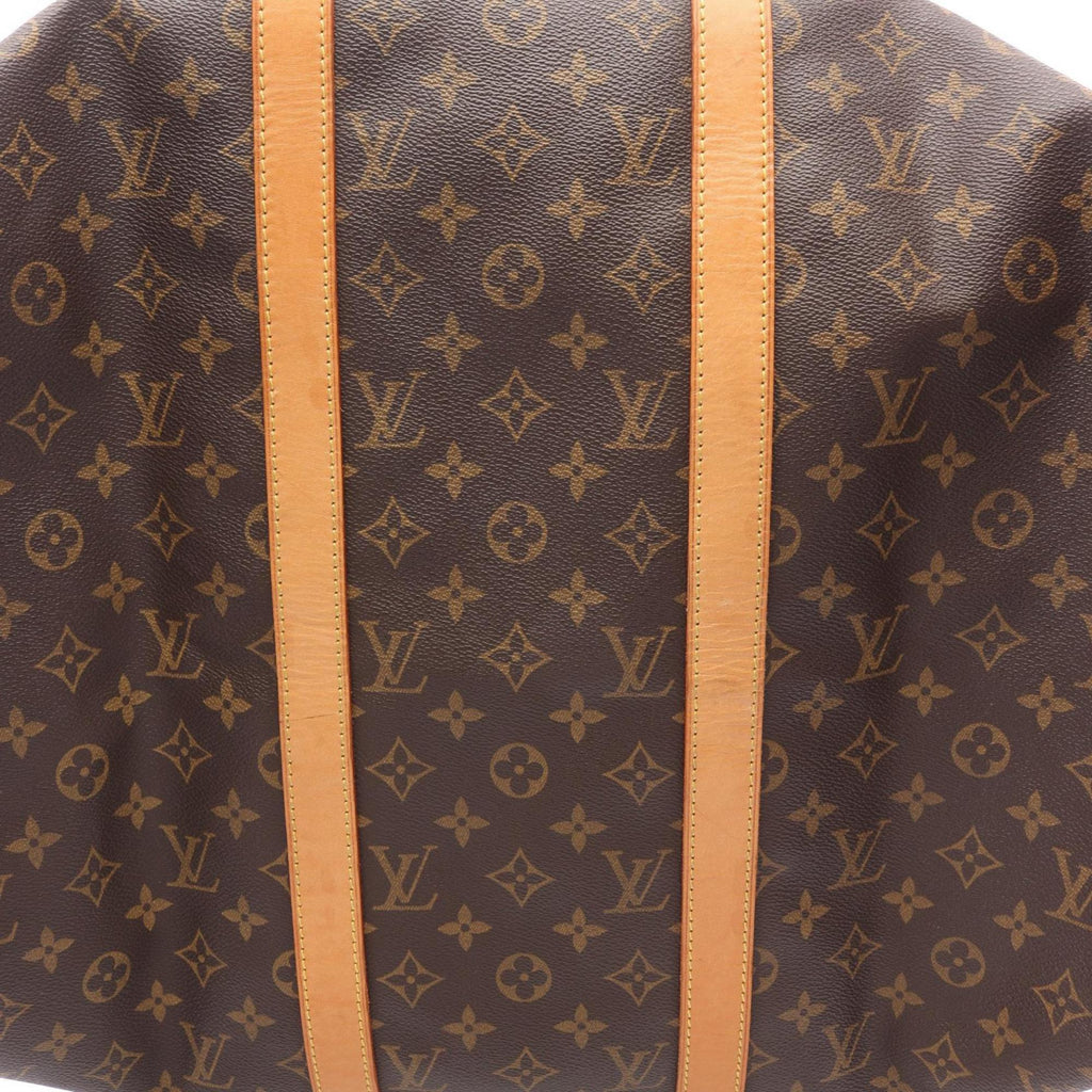 Louis Vuitton Brown Monogram Coated Canvas Leather Boston Bag