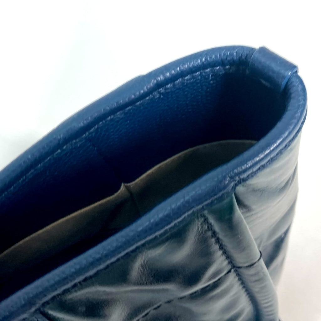 Chanel Navy Leather Shoulder Bag