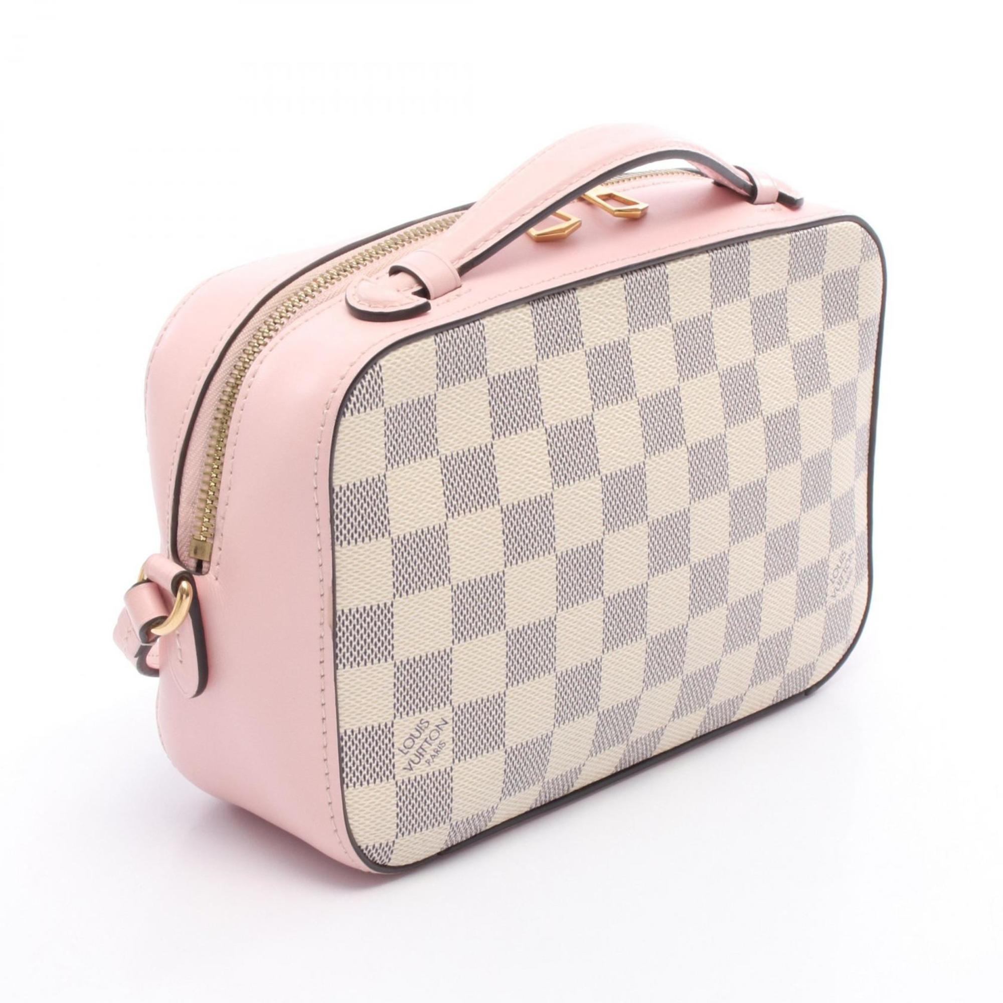 Louis Vuitton Damier Azur Pink White Coated Canvas Shoulder Bag