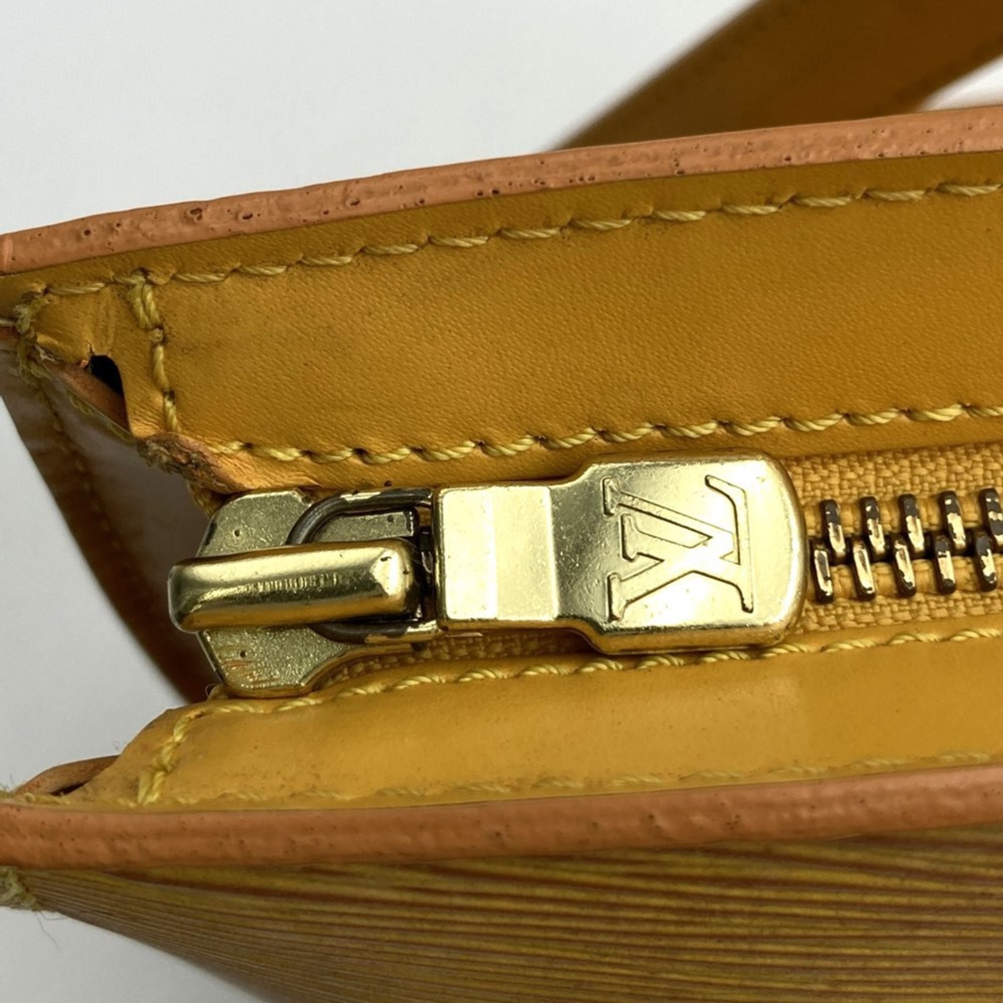 Louis Vuitton Epi Yellow Epi Leather Shoulder Bag