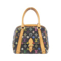 Louis Vuitton Black Multi-Color Coated Canvas Handbag