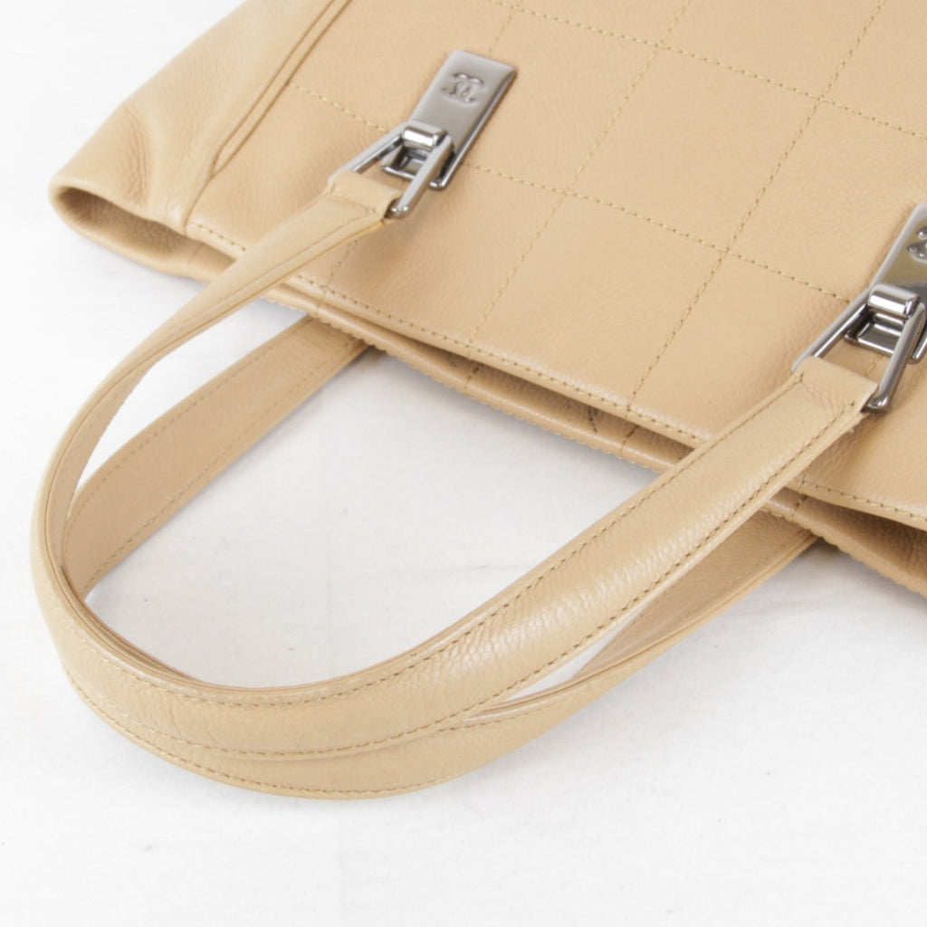 Chanel Beige Leather Tote Bag