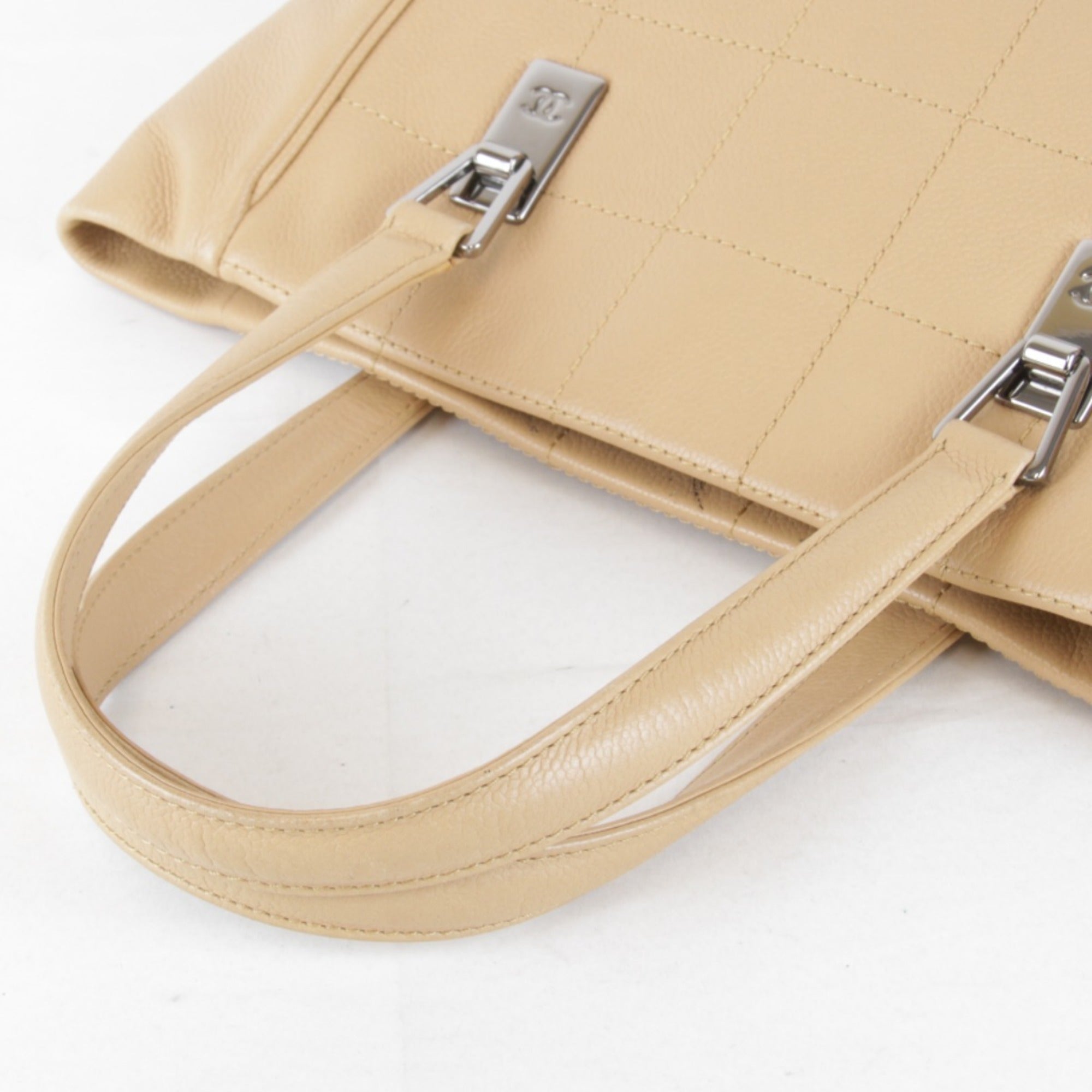 Chanel Beige Leather Tote Bag