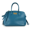 Louis Vuitton Blue Leather Shoulder Bag Tote Bag