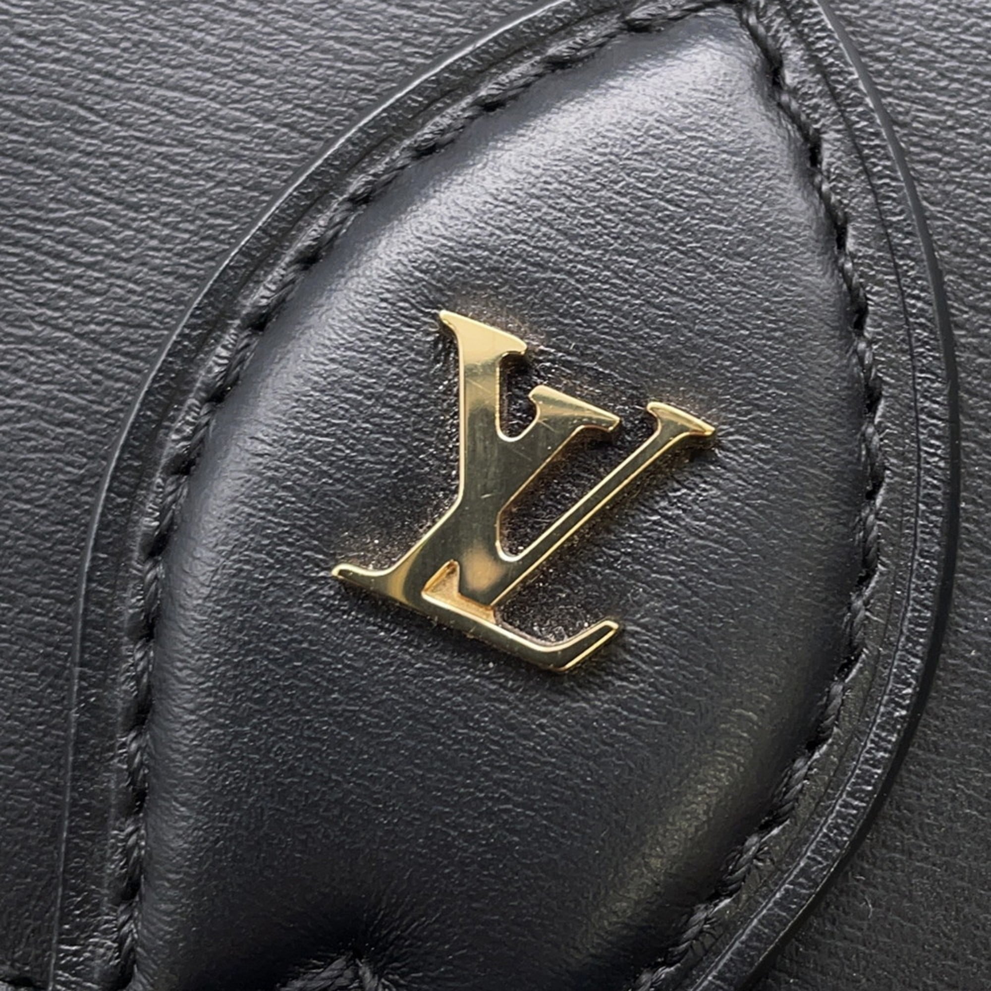 Louis Vuitton Noir Leather Shoulder Bag