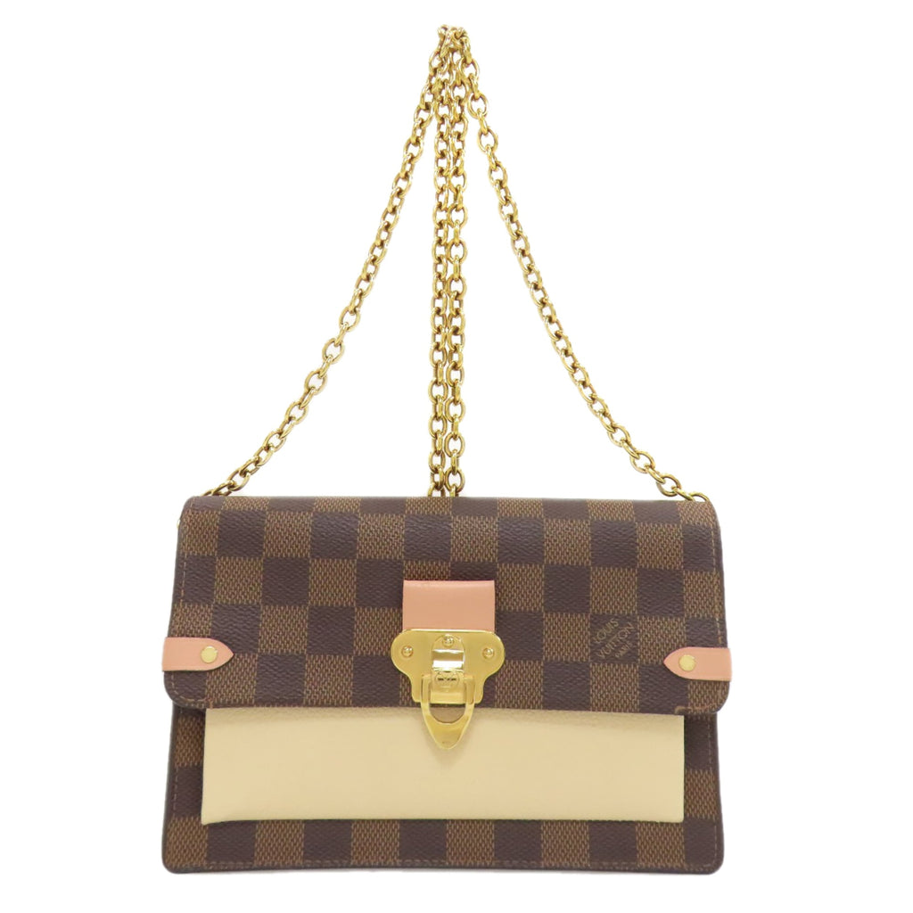 Louis Vuitton Brown Damier Canvas Ebene Damier Canvas Chain/Shoulder Wallet