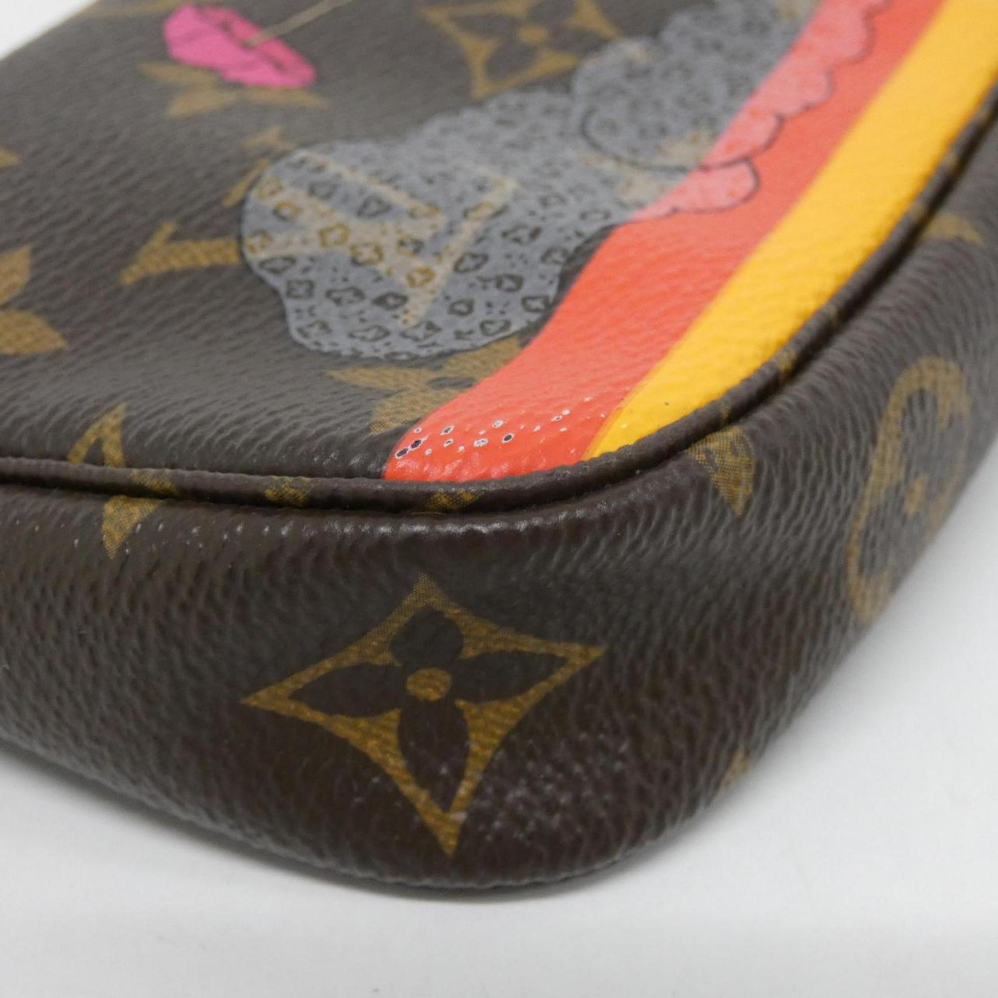 Louis Vuitton Marron Monogram Monogram Coated Canvas Pochette Pouch