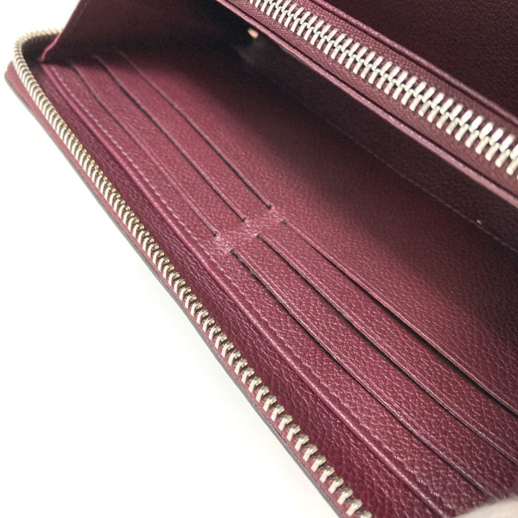 Louis Vuitton Beige Orange Leather Long Wallet