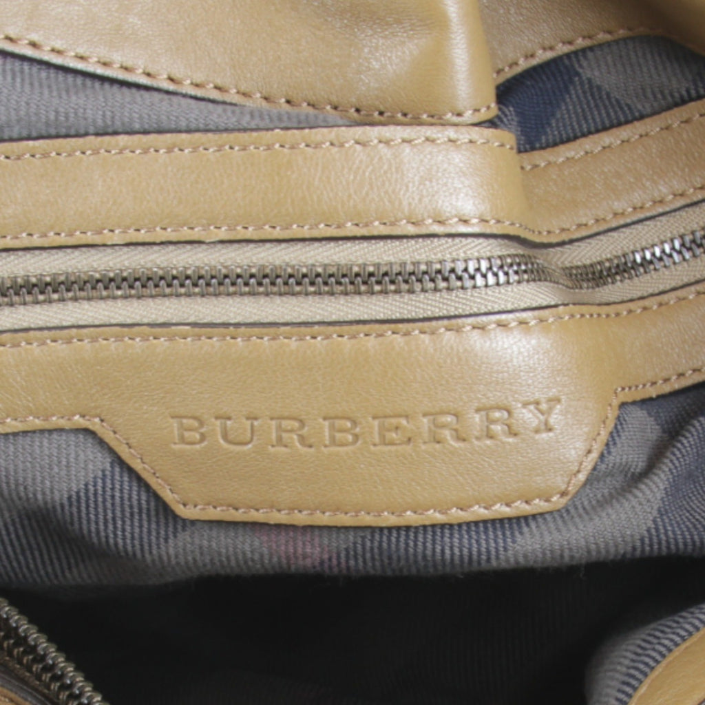 Burberry Brown Leather Tote Bag