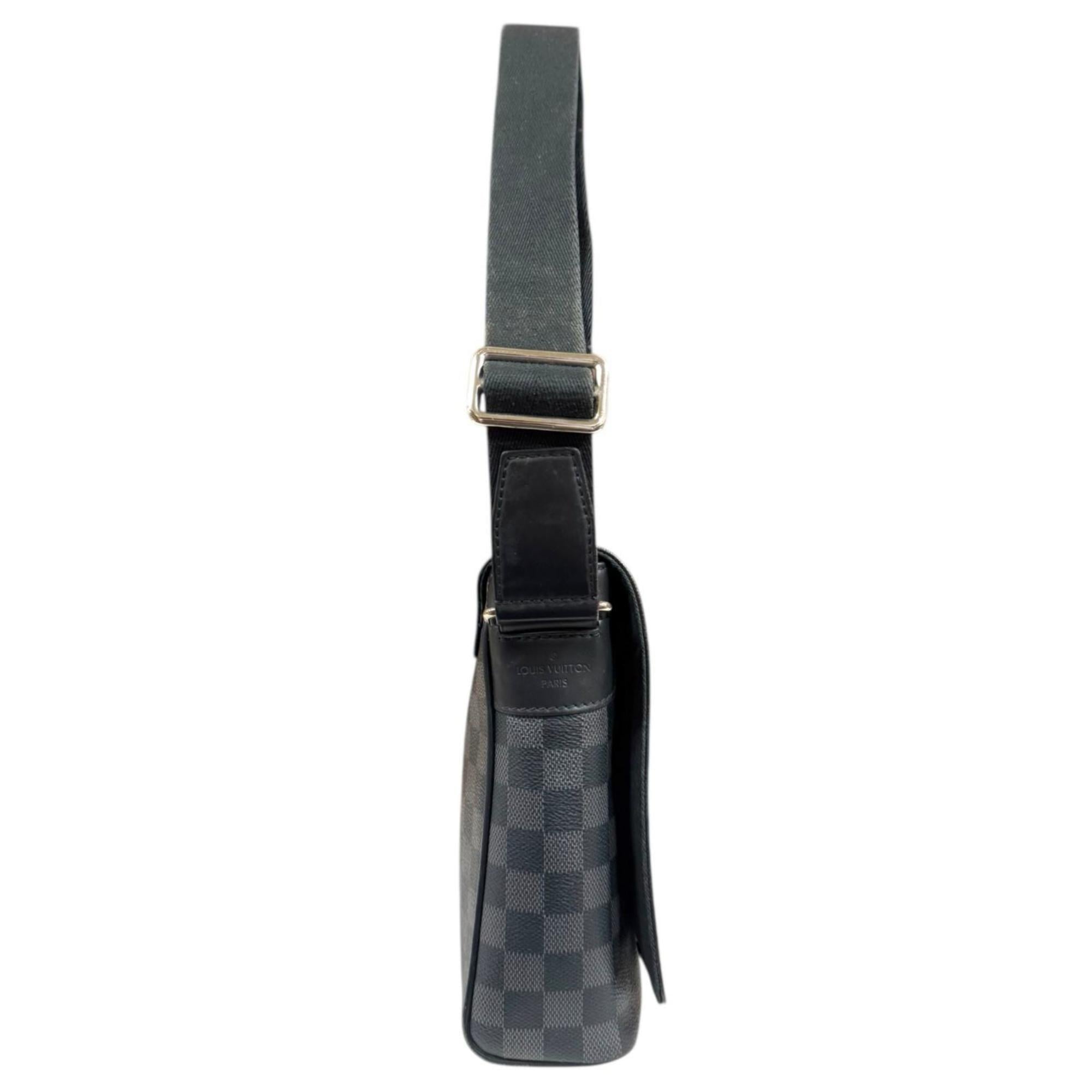 Louis Vuitton Black Gray Or Damier Graphite Shoulder Bag