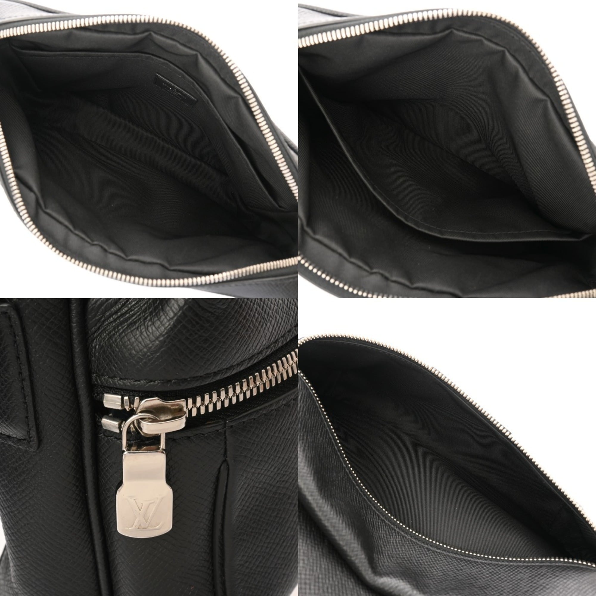 Louis Vuitton Noir Leather Shoulder Bag