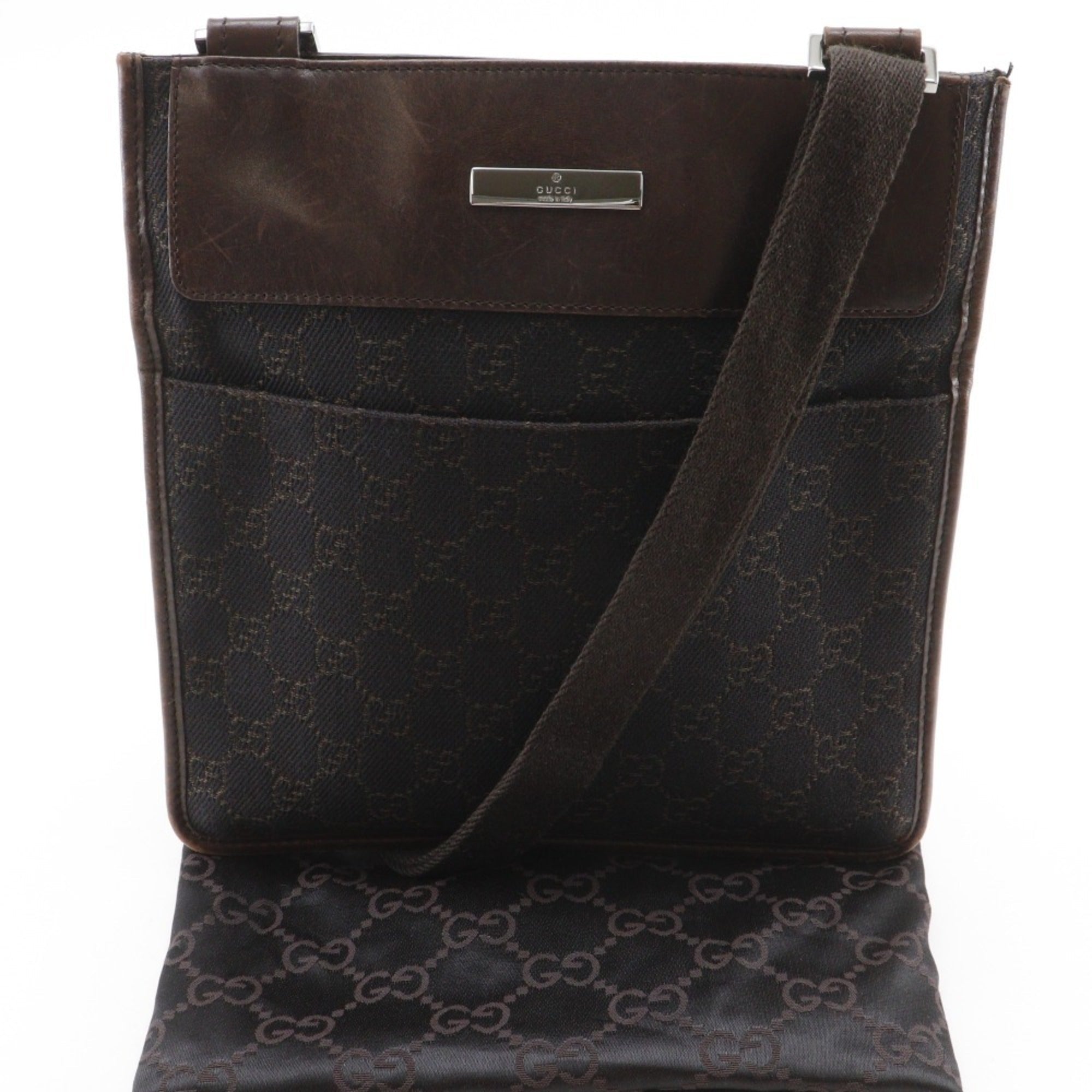 Gucci Brown Gg Canvas Shoulder Bag (Pre-Owned)