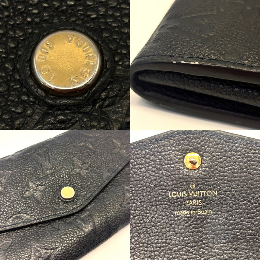 Louis Vuitton Black Infini Monogram Monogram Empreinte Long Wallet