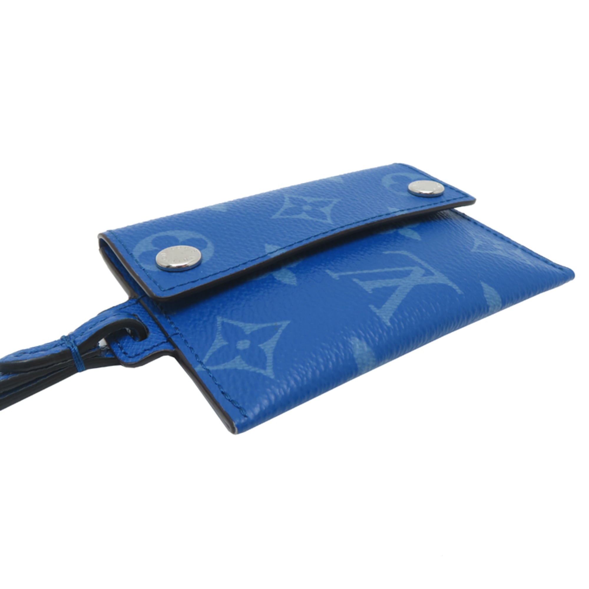 Louis Vuitton Blue Taigarama Coin Purse/Coin Case