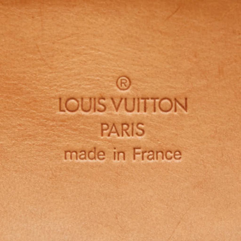 Louis Vuitton Brown Pvc Leather Boston Bag Briefcase
