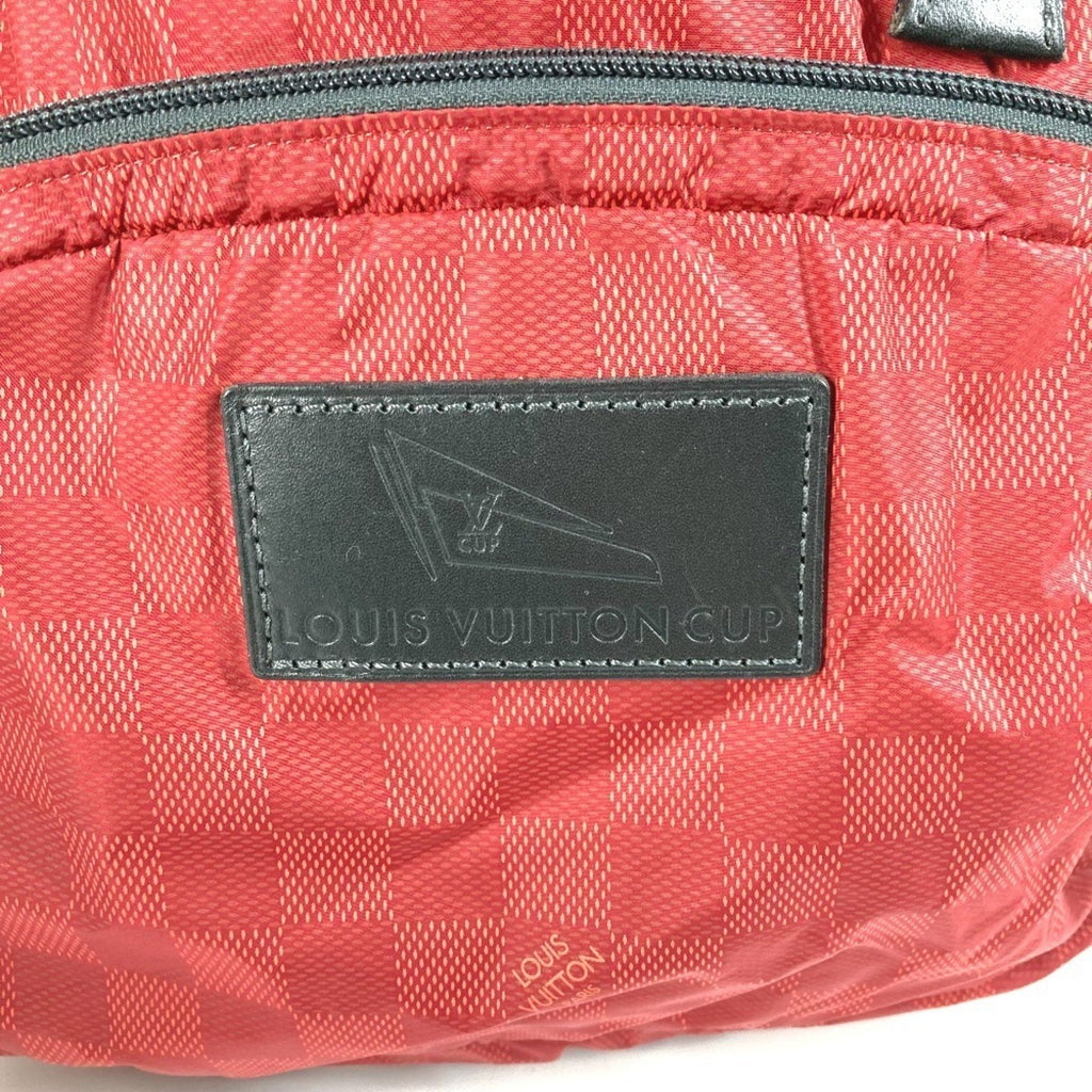 Louis Vuitton Black Red Color Nylon Backpack