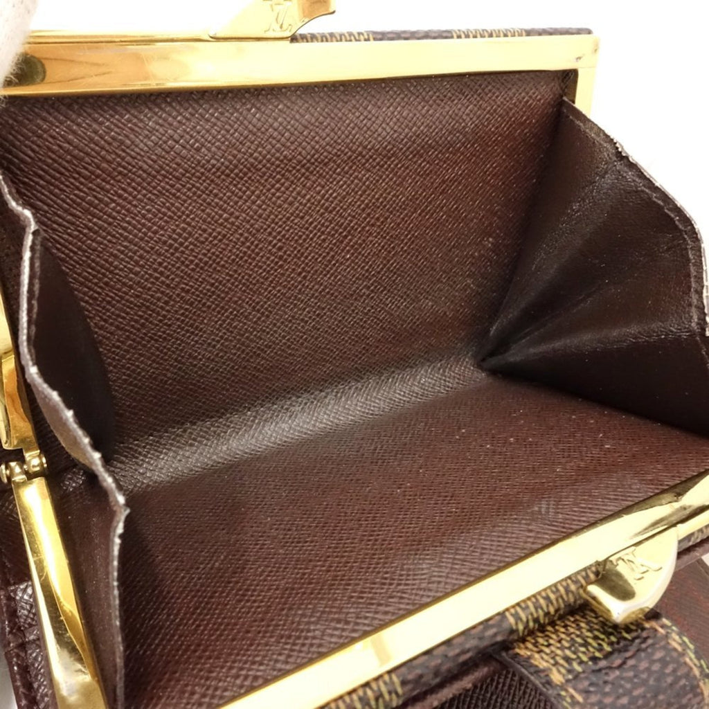 Louis Vuitton Damier Damier Canvas Ebene Damier Canvas Wallet