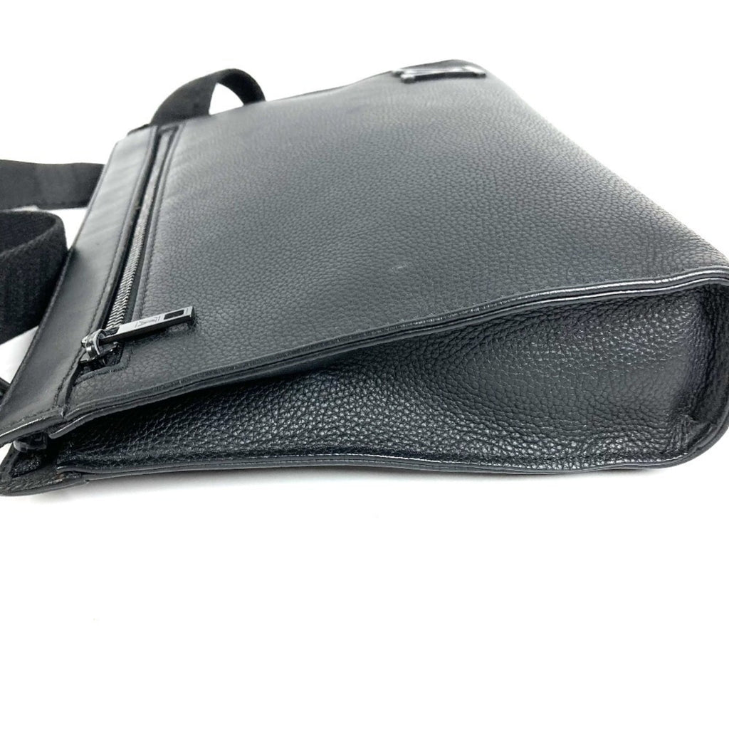 Louis Vuitton Black Leather Clutch Bag Pochette Shoulder Bag