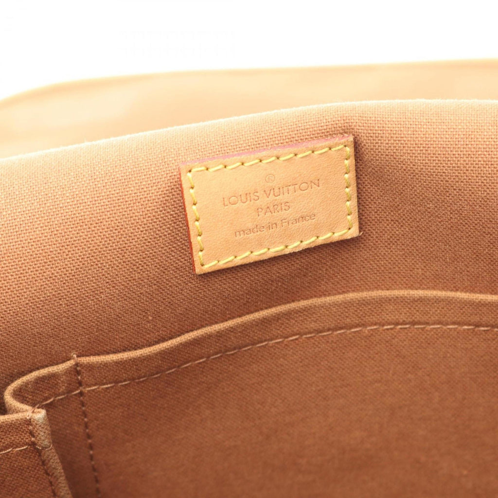 Louis Vuitton Brown Coated Canvas Leather Shoulder Bag