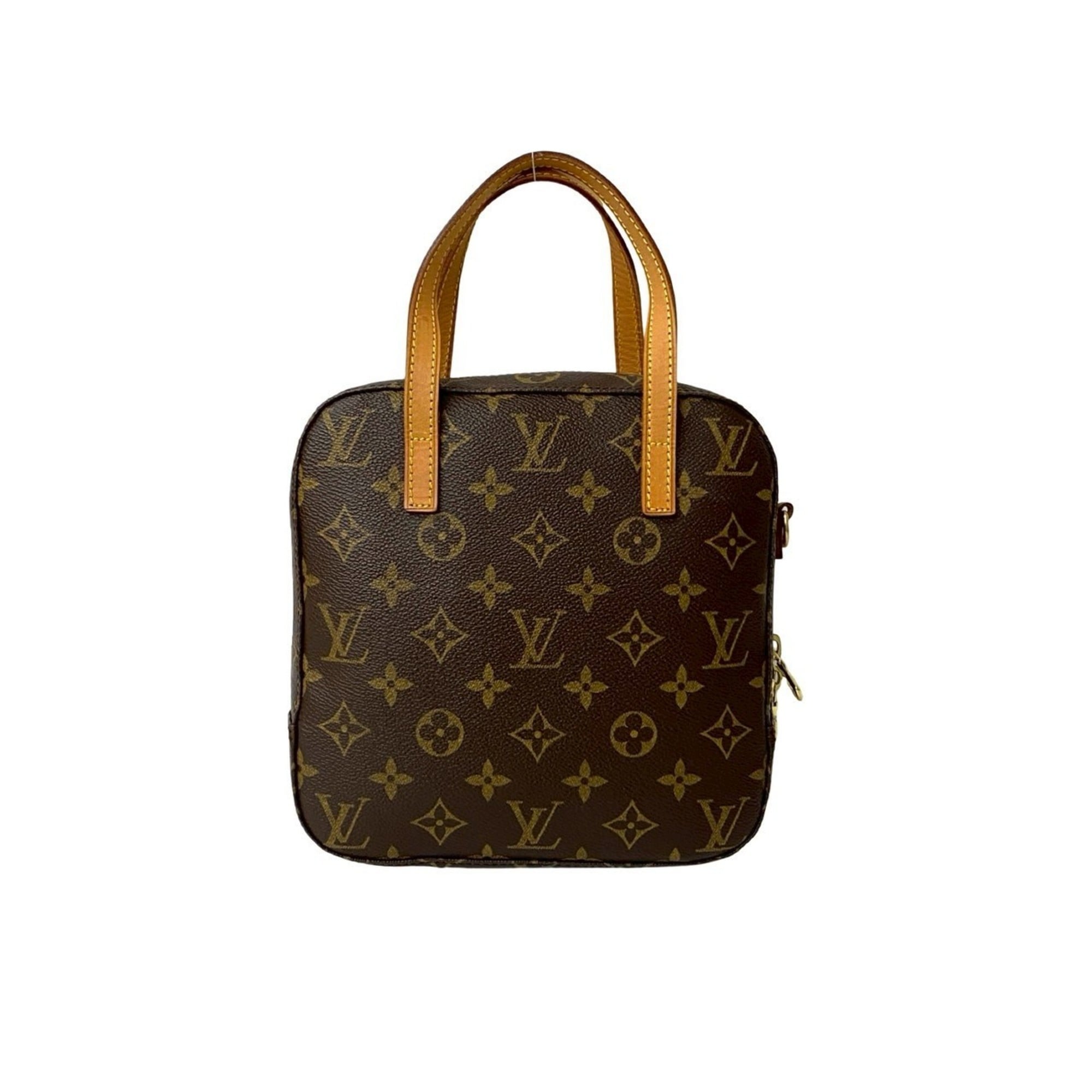 Louis Vuitton Brown Leather Pvc Handbag Shoulder Bag