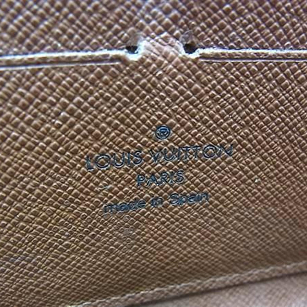 Louis Vuitton Brown Pvc Leather Long Wallet