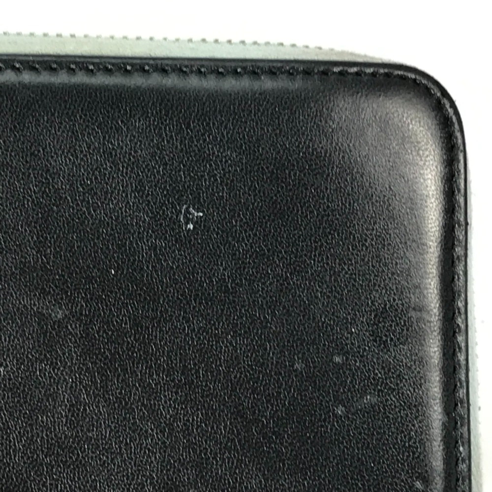 Chanel Black Leather Long Wallet (Bi-Fold)